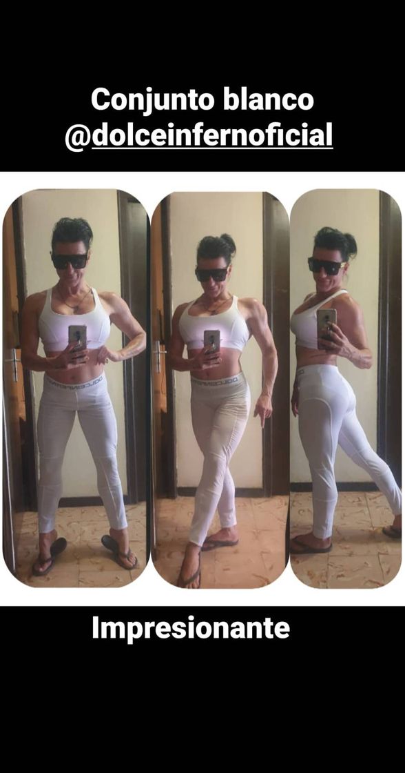 Moda Conjunto fitness de top y leggins blanco