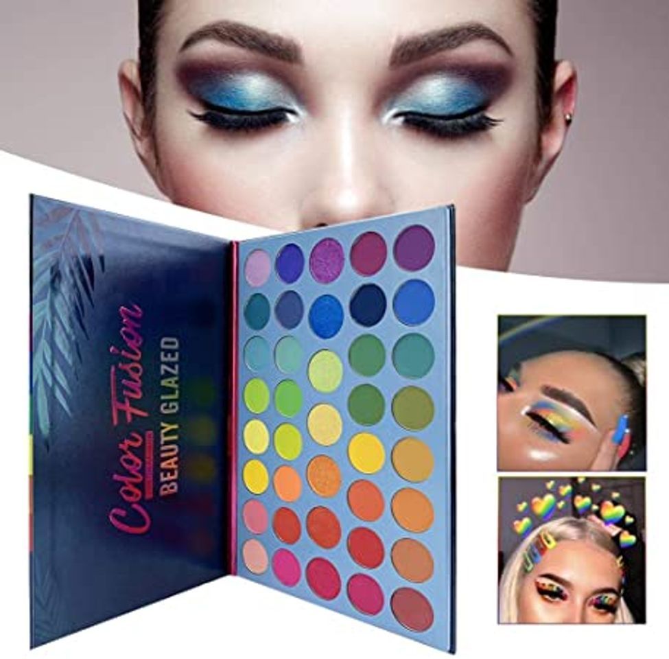 Social Beauty Glazed 60 Color Nuevo maquillaje Paleta de sombras de ojos 4