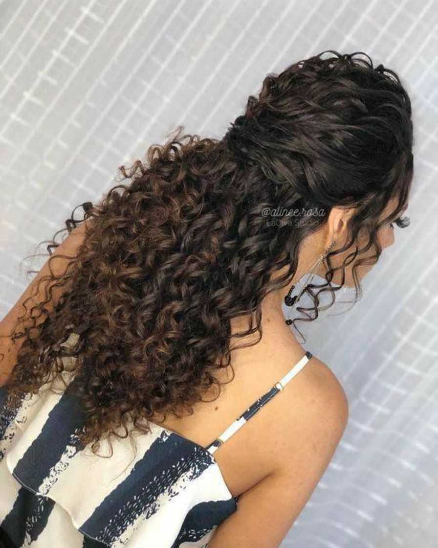 Moda Penteado  semi-entrançado