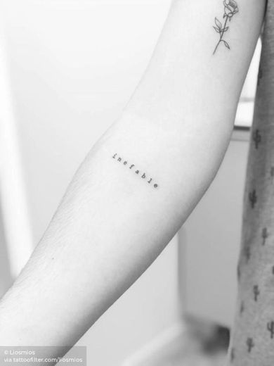 Tatuaje “inefable”