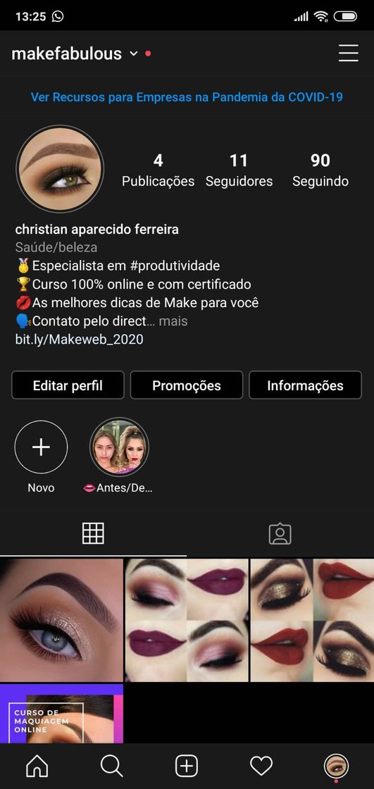Perfil instagram