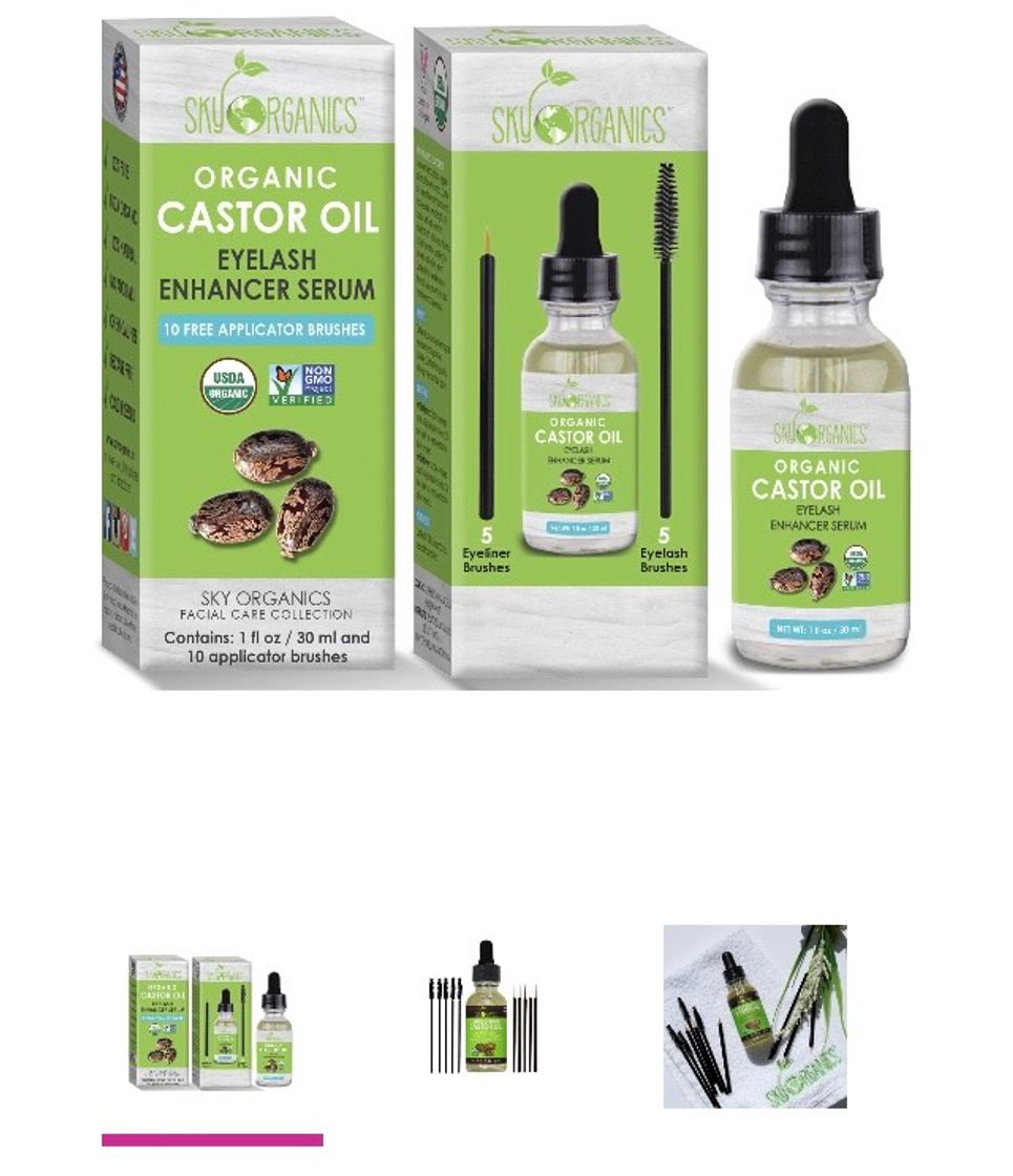 Fashion Sky organics eyelashes serum castor oil