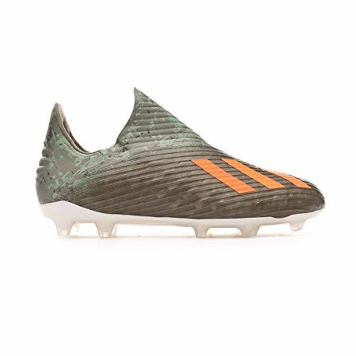 Fashion adidas X 19+ FG Niño, Bota de fútbol, Legacy Green-Solar Orange-Chalk White,