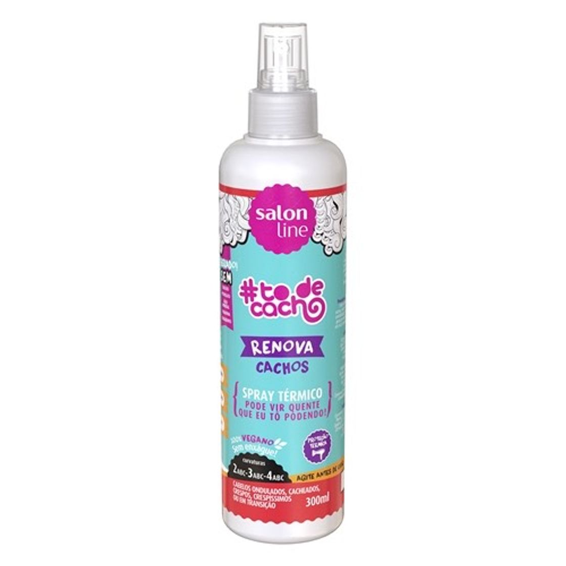 Fashion Spray Térmico #todecacho Renova Cachos Salon Line 300ml