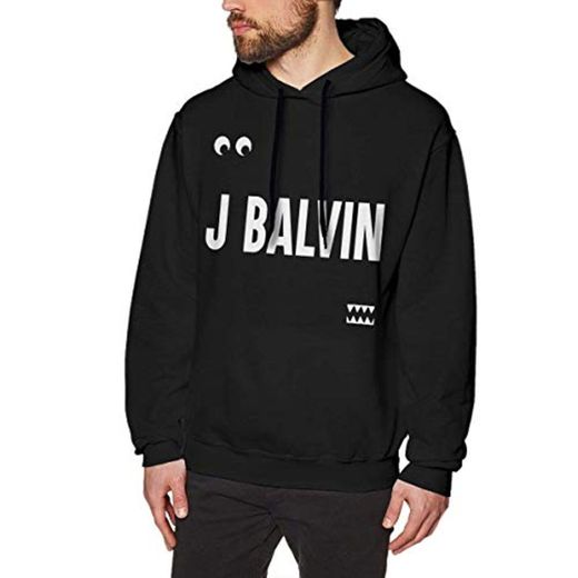 fenglinghua Sudaderas de Hombre J Balvin Man'S Hoodie Sweater Fashion Classic Long Sleeve Top Hoodies Hooded Sweatshirt