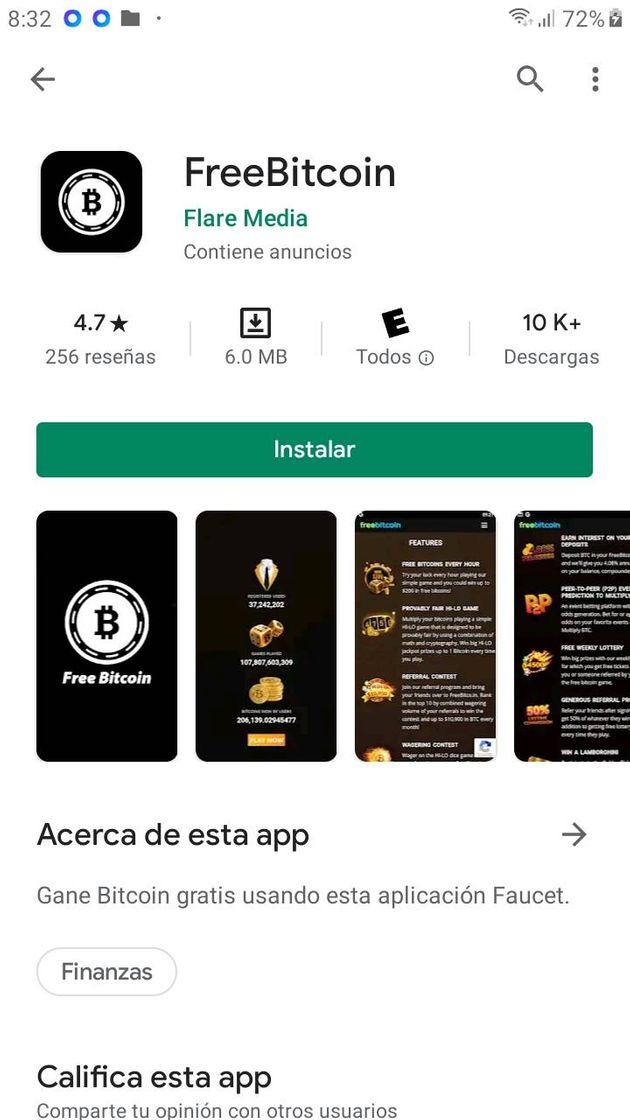 App Página para ganar bitcoin gratis y donde puedes multiplicar 