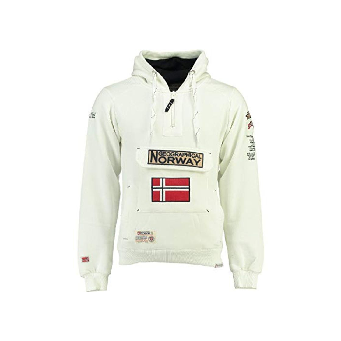 Moda Sudadera Hombre GYMCLASS 100 rol 14 Blanco S