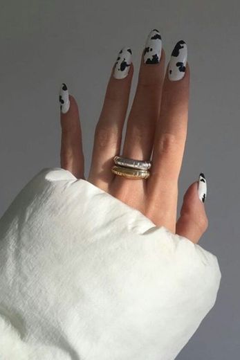 Cow print nails