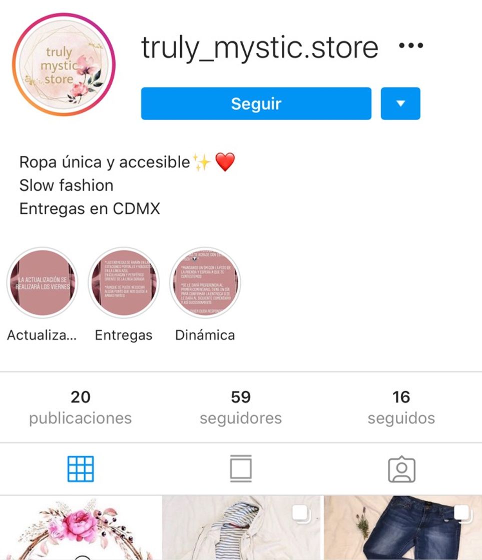 Moda Truly Mystic Store (Ropa) 