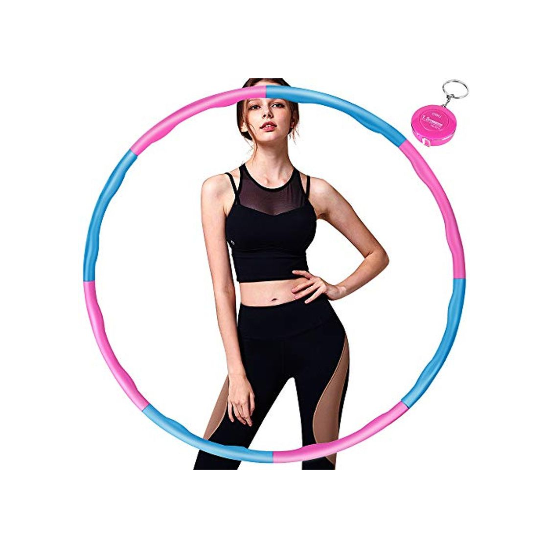 Product Aoweika Aro de Fitness, Hula Hoop Desmontable con Espuma, Professional Hula Hoop