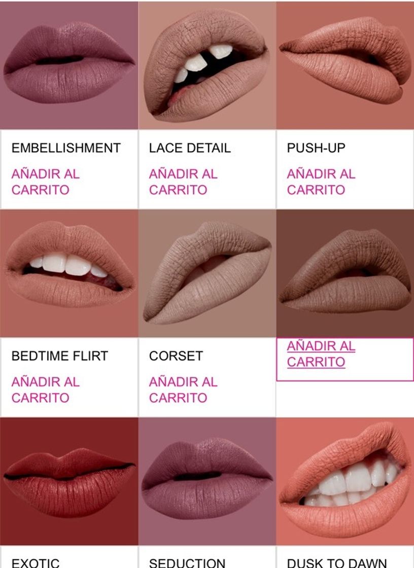 Moda Labial push up mate. Tono: bedtime flirt