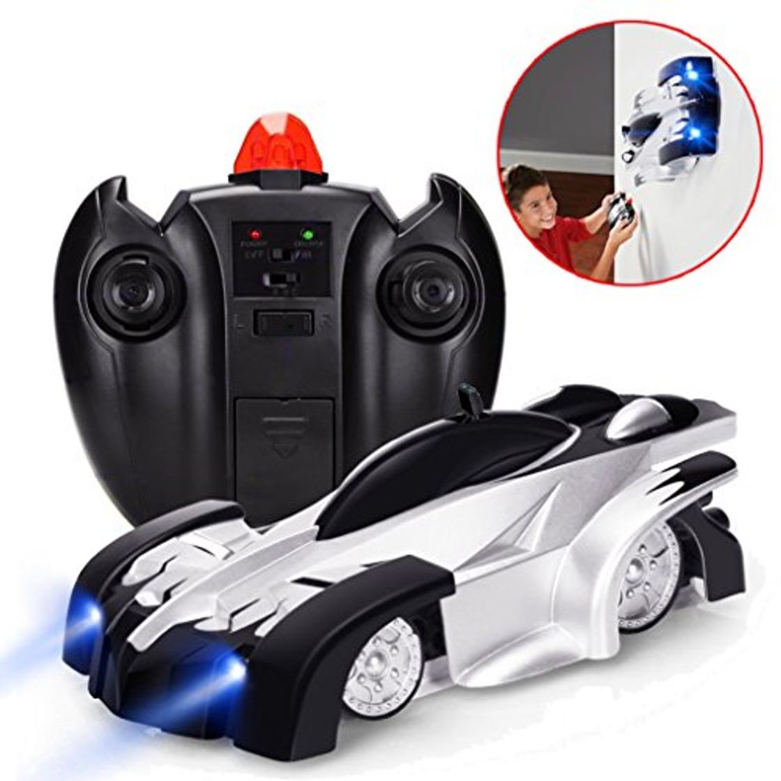 Product VIDEN RC Coche Teledirigido, Escalar la Pared, Stunt LED Luz, Recargable Racing