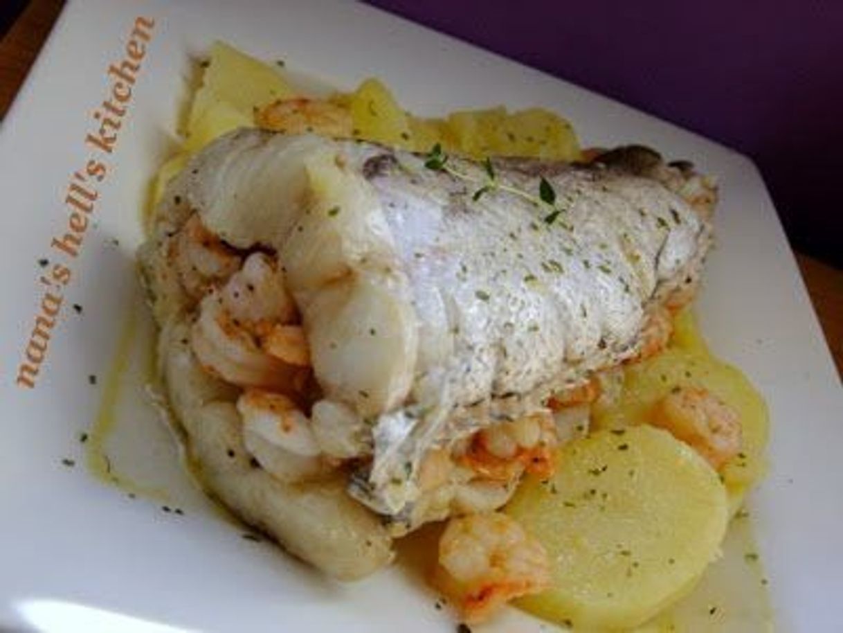 Social Merluza rellena de gambas