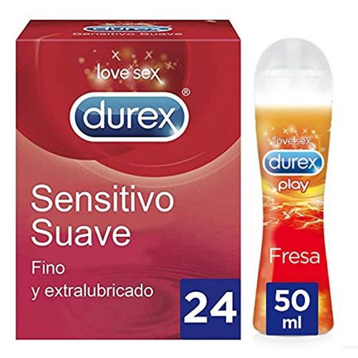 Durex Preservativos Ultrafinos Sensitivo Suave 24 condones