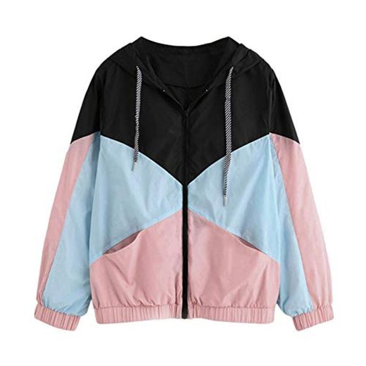 Moda Sudadera Mujer con Capucha Abrigo de Otoño Tops de Manga Larga