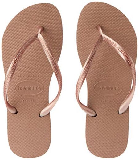 Havaianas Slim, Chanclas para Mujer, Marrón