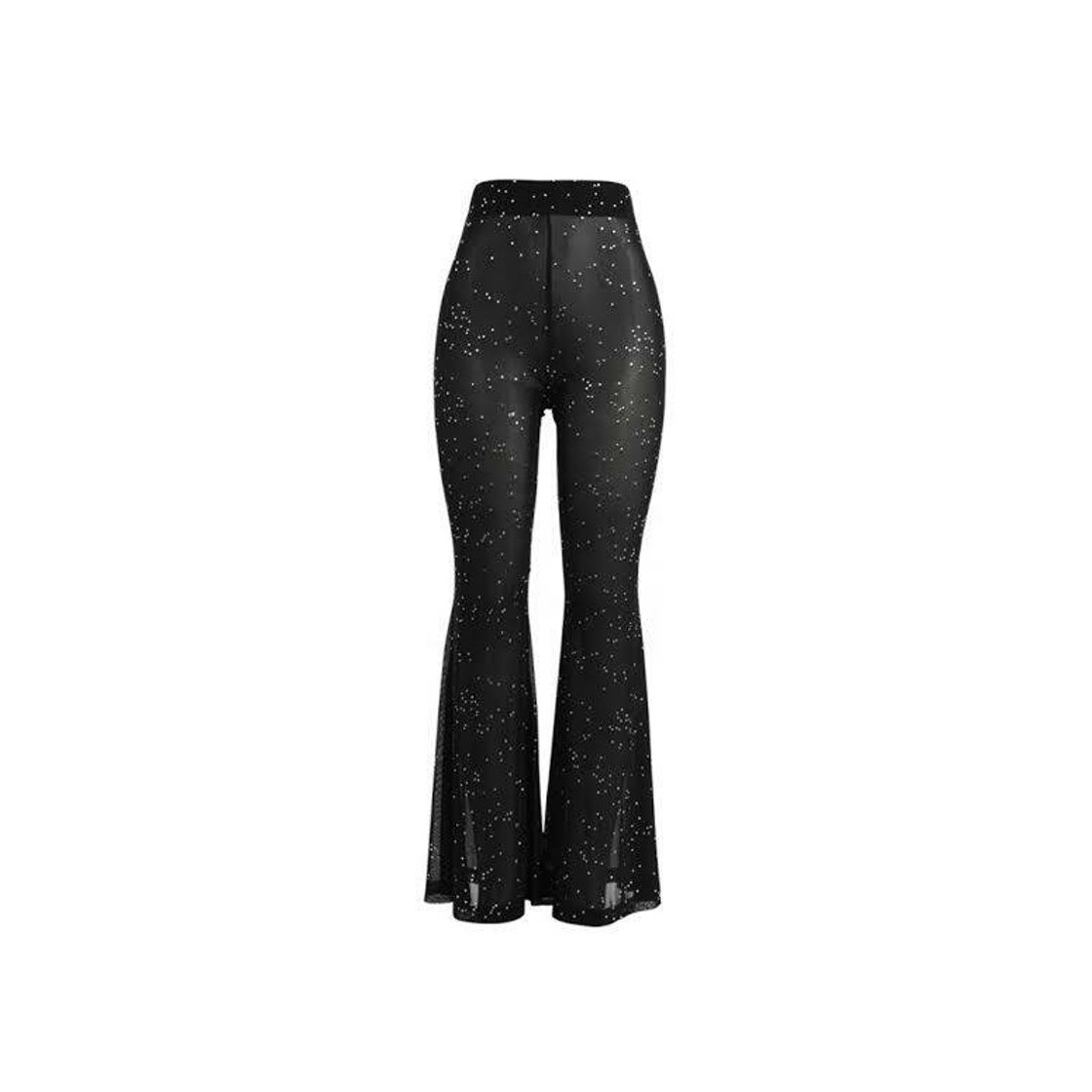 Product Pantalones campana Negros brillantes 