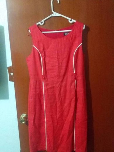 Vestido Duplan naranja talla 34