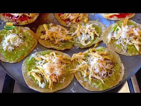 Fashion Receta de chalupas con pollo y sus salsas verde y roja - YouTube