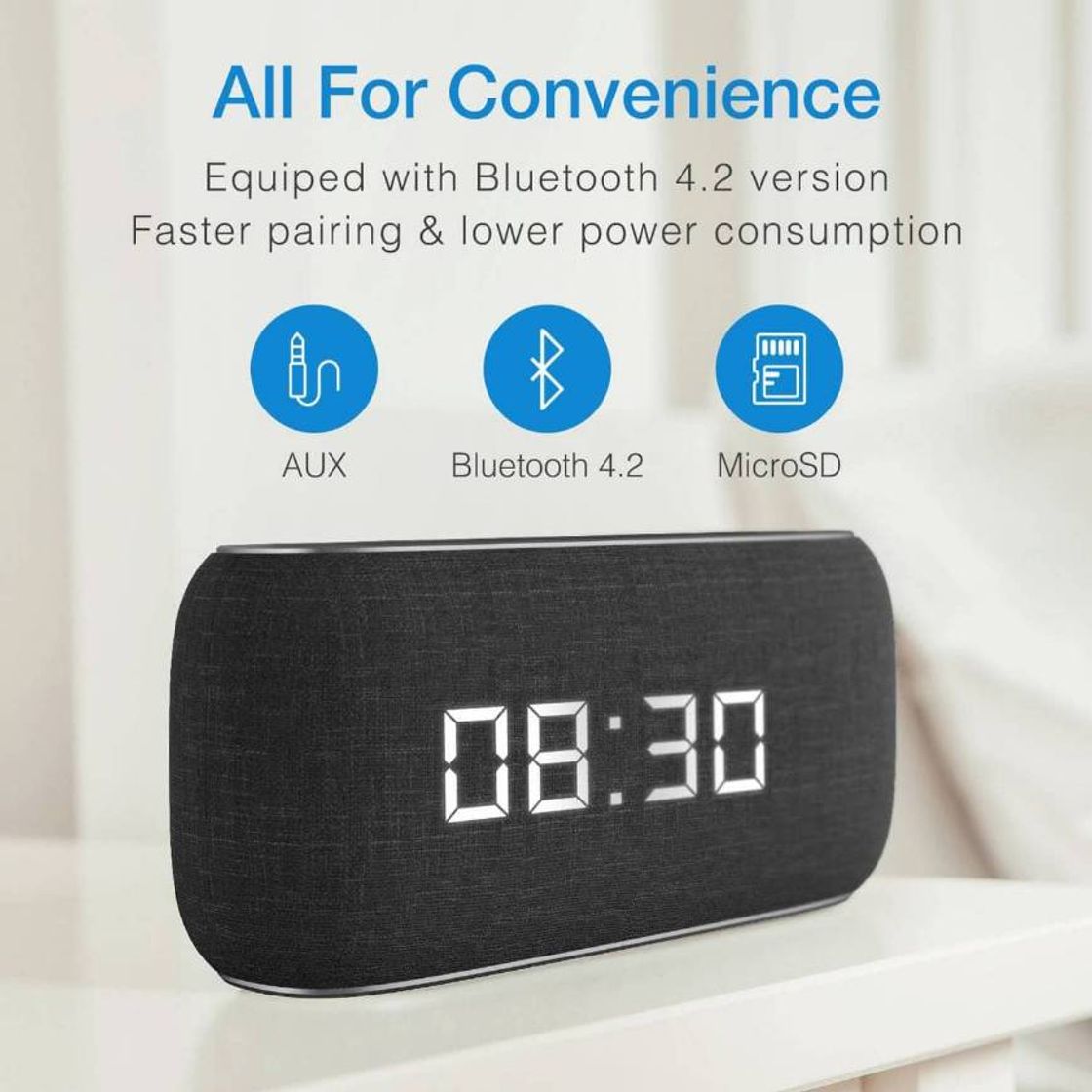 Producto HAVIT M29 Bluetooth Speaker con Radio y Reloj