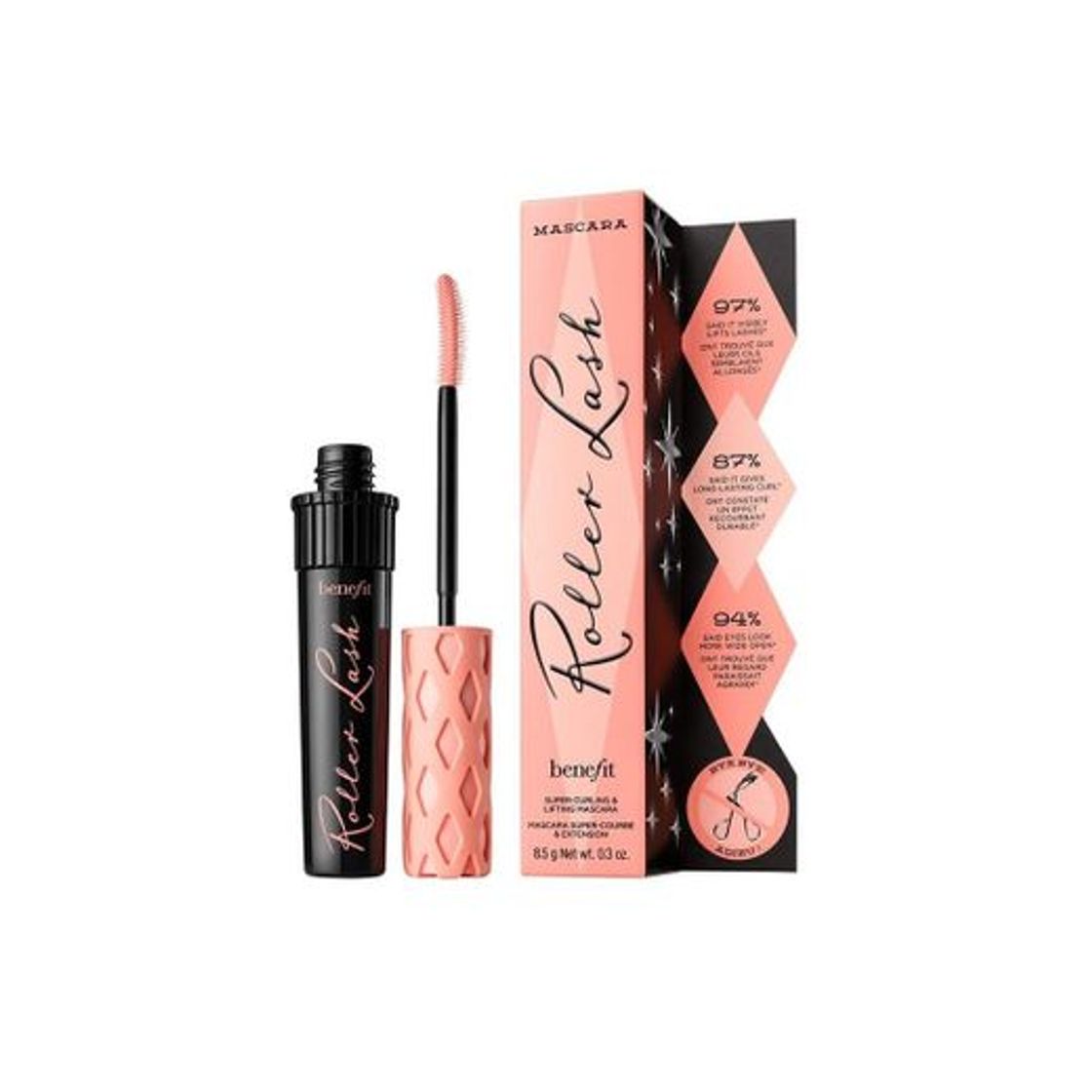 Social roller lash curling mascara