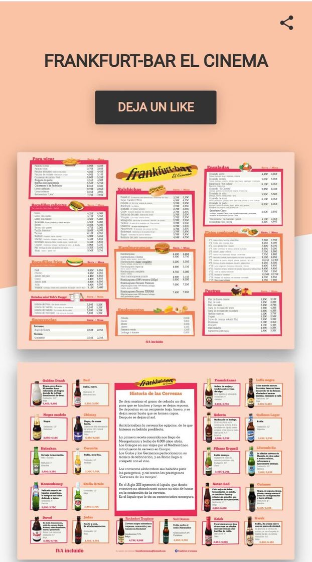 Restaurantes Frankfurt El Cinema