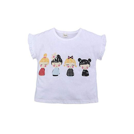 Julhold – Camiseta de algodón estampada para bebés y niños pequeños