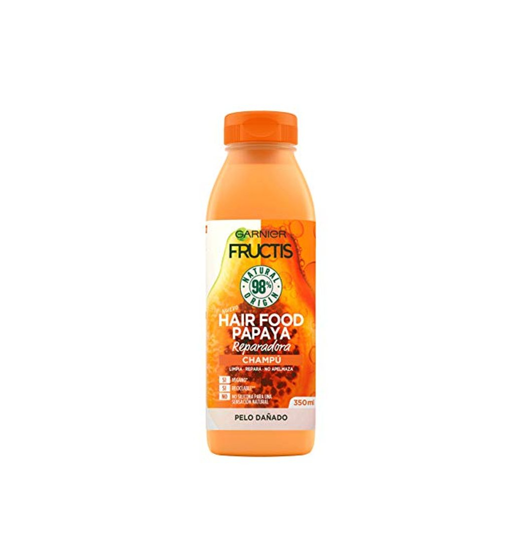 Producto Garnier Fructis Hair Food Champú de Papaya Reparadora para Pelo Dañado