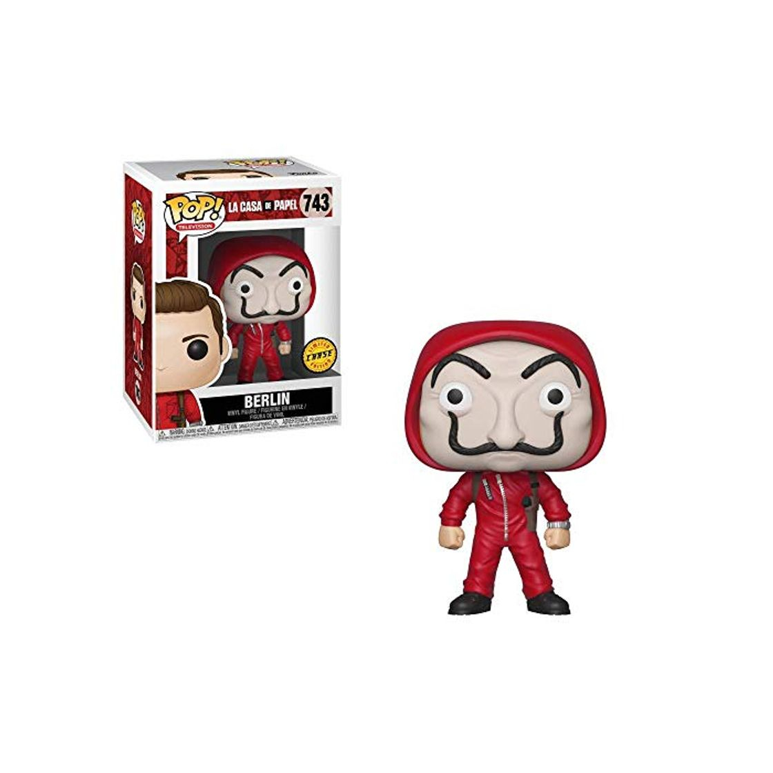 Juego Funko Pop la casa de Papel Berlín 743 Figure Chase 9 cm Serie TV