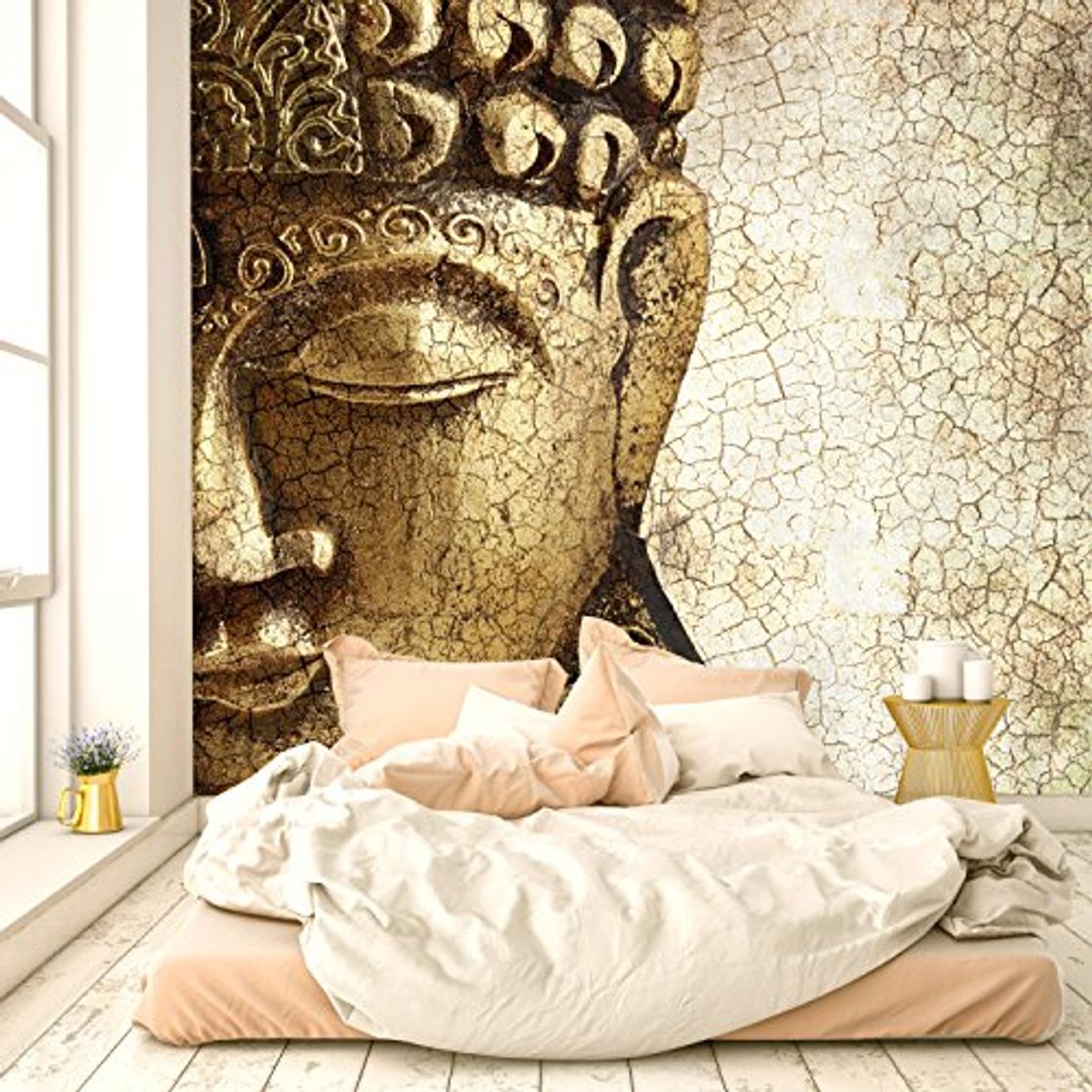 Social murimage Papel Pintado Buda Dorado 274 x 254 cm Incluyendo Pegamento Fotomurales