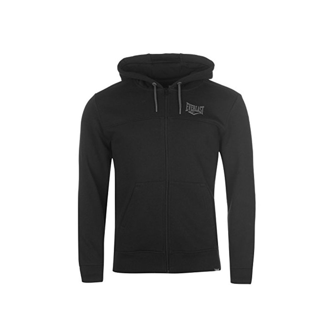 Social Everlast Hombre Sudadera con Capucha Cierre de Cremallera Negro M