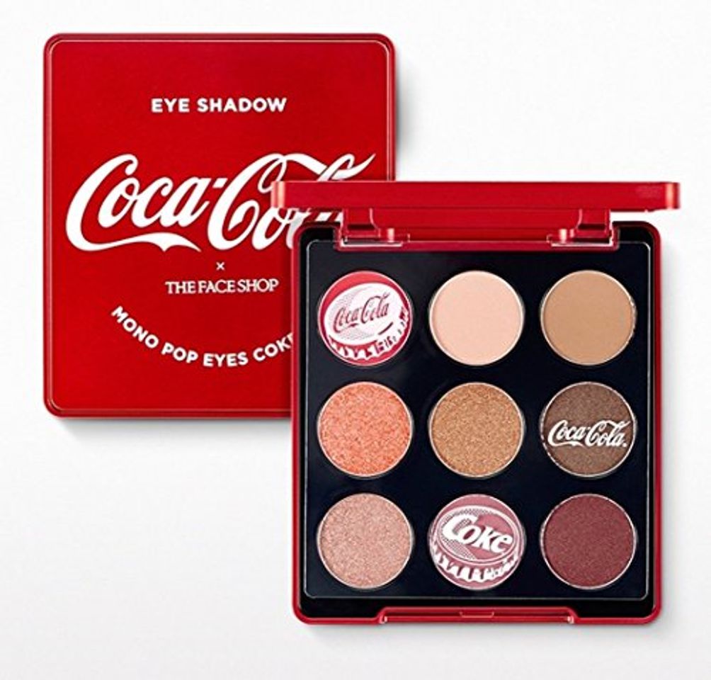 Social The Face Shop ojos de coca-cola recogida de sombras de ojos paleta