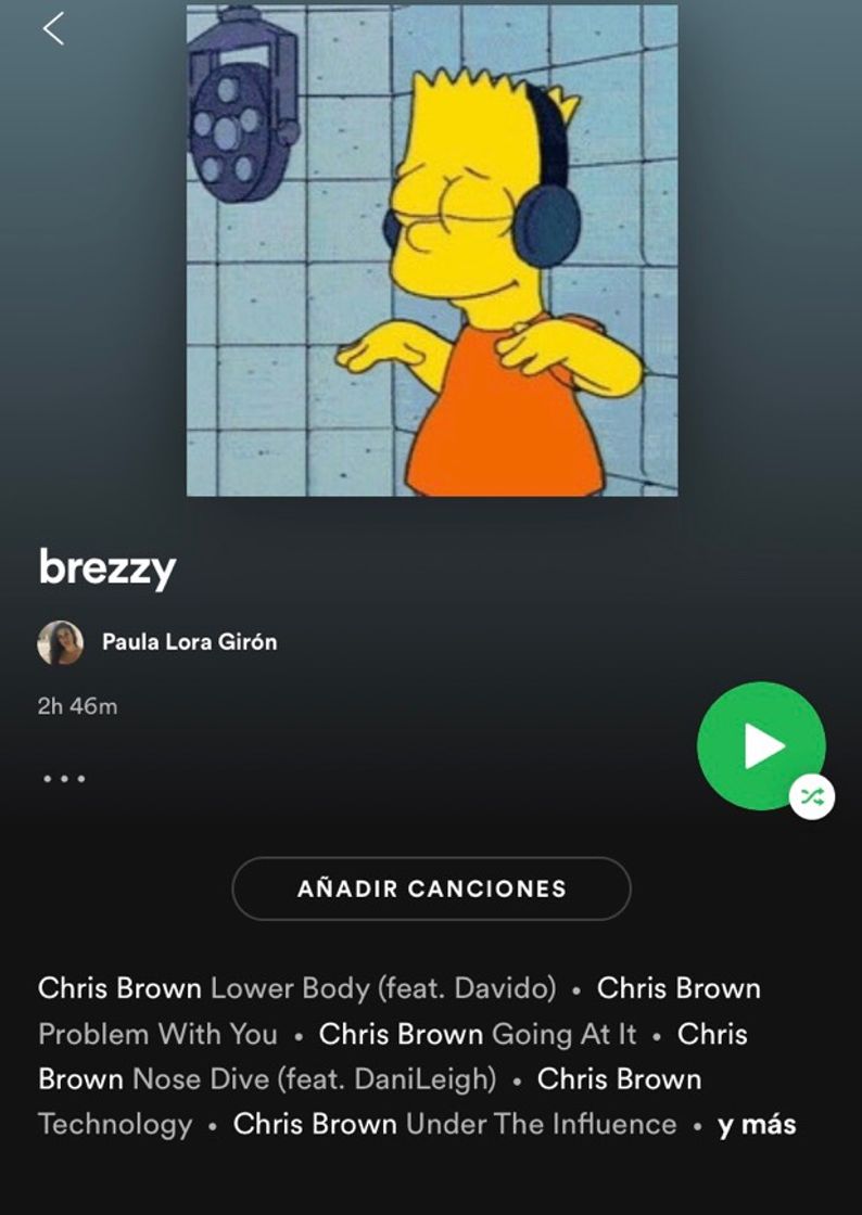 Moda Playlist Chris Brown 