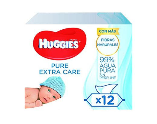 Huggies Pure Extra Care Toallitas para Bebé - 1 caja con 4