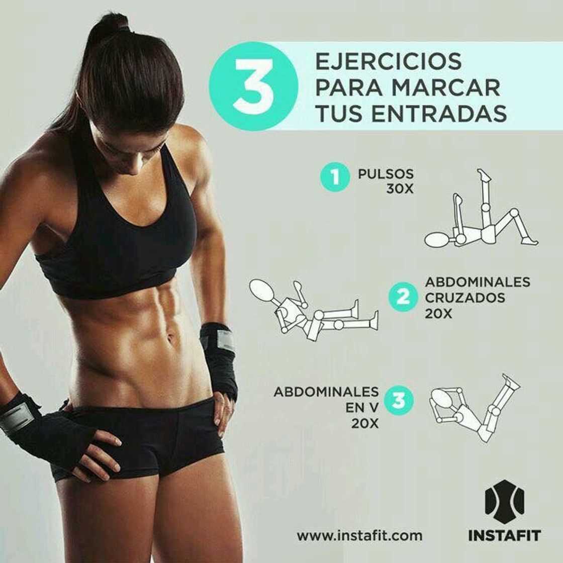 Moda Rutina de abdominales mujer🔥❤