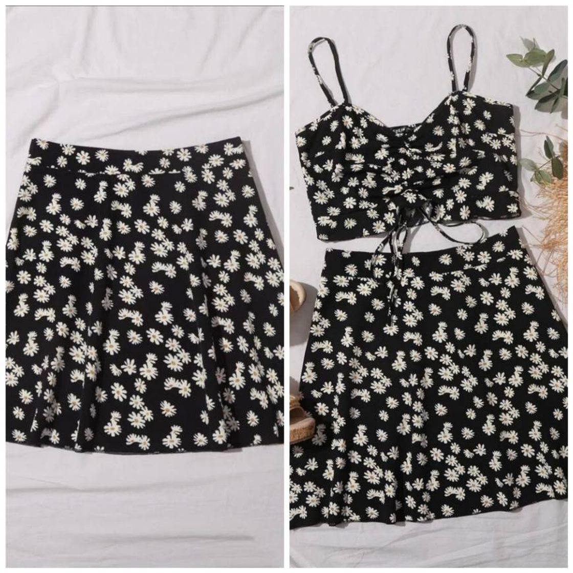 Moda Falda con estampado floral 