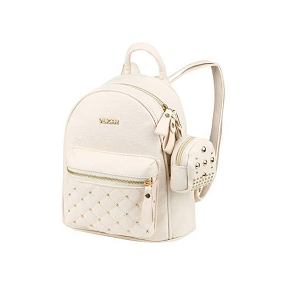 Social Vbiger Mochilas Mujer de Cuero Mochila de Moda Ocio 2 en 1