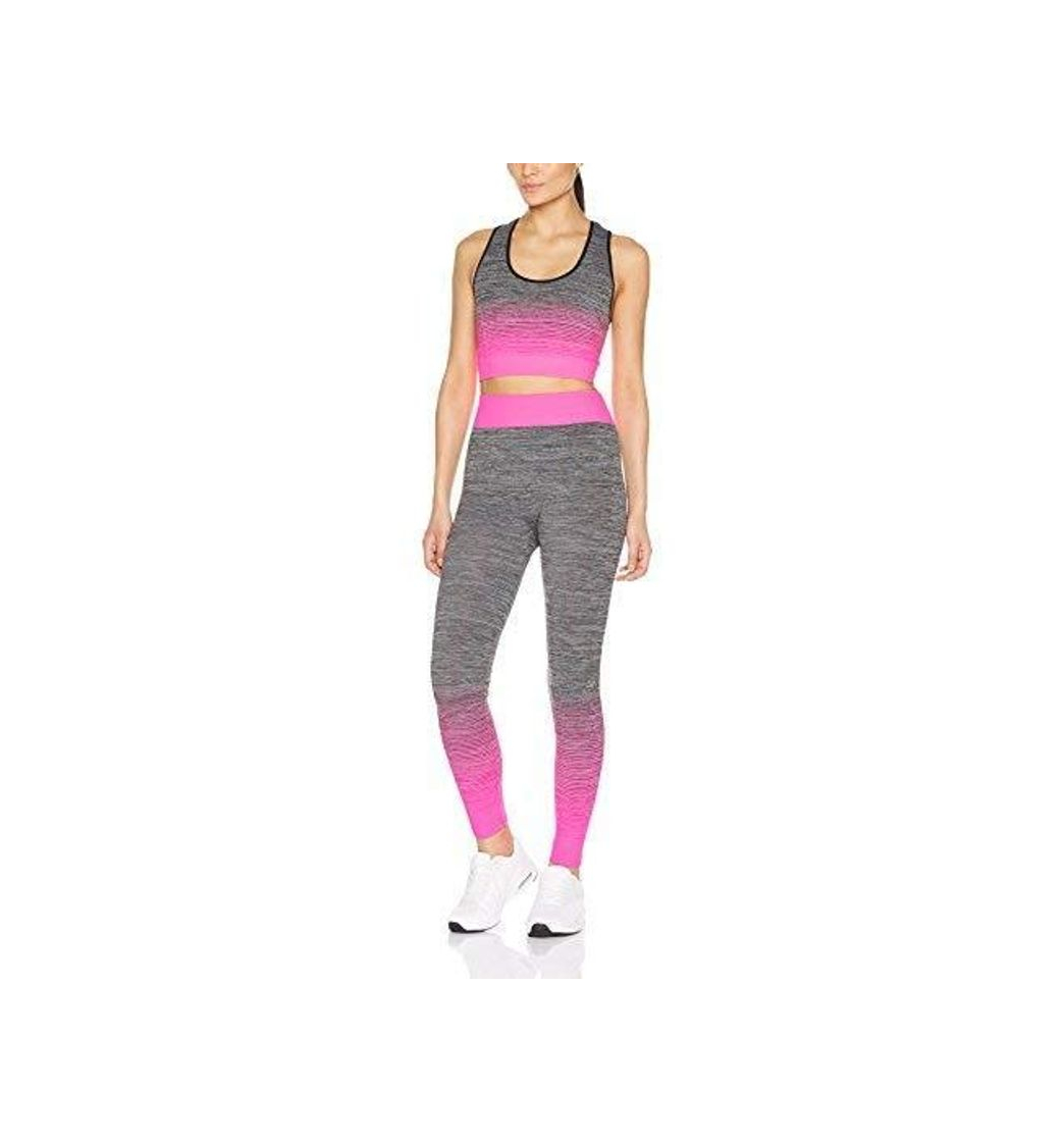 Product FM London Crop Top and Leggings Conjunto Ropa Deportiva, Rosa