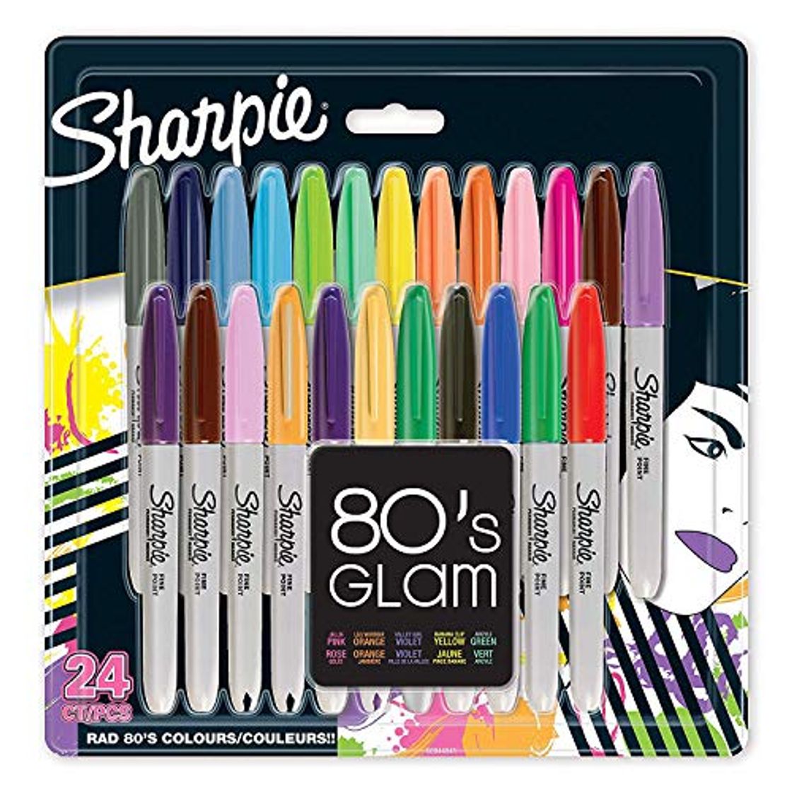 Social Sharpie - Paquete de 24 Totuladores Permanentes