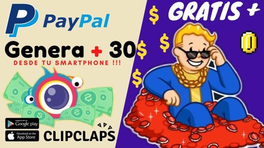 CLIPCLAPS APP BRUTAL para ganar DINERO PAYPAL 2020 