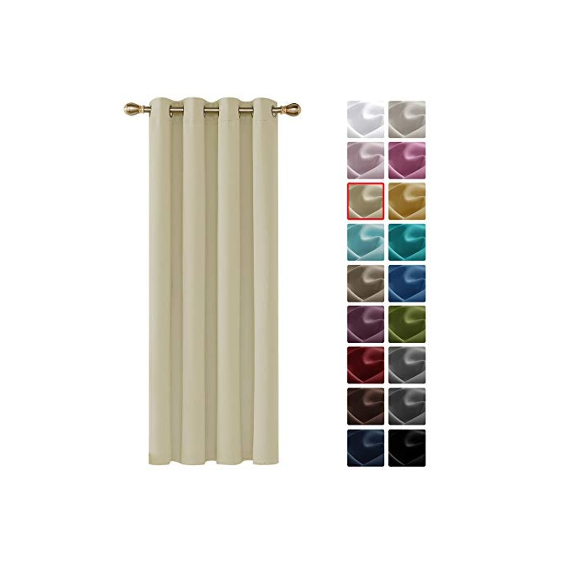 Social Deconovo Cortinas de Salón Opacas Térmicas Aislantes Frío y Calor para Dormitorio