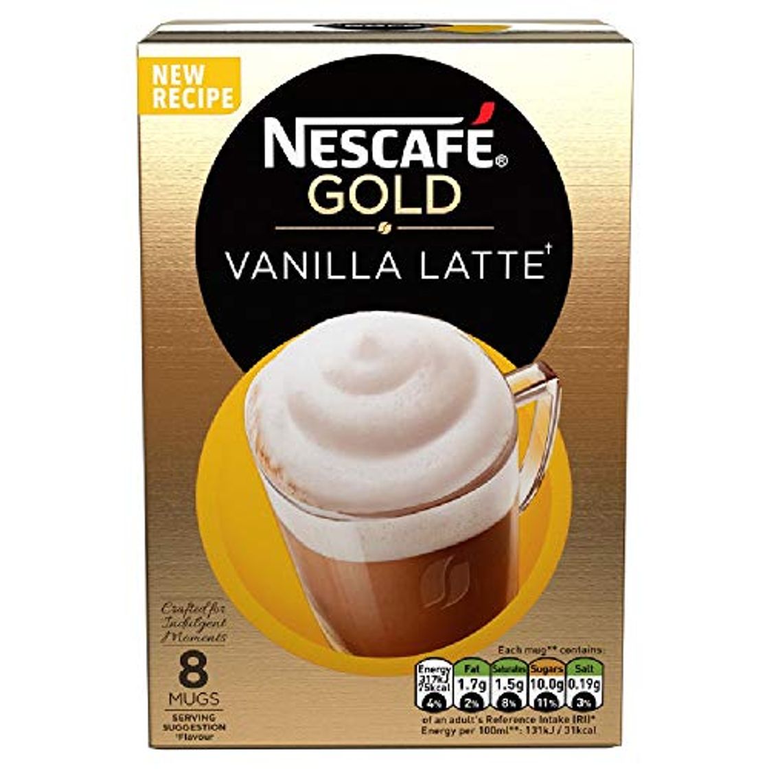 Social Nescaf? Cafe Menu Vanilla Flavour 8 Sachets 148 g