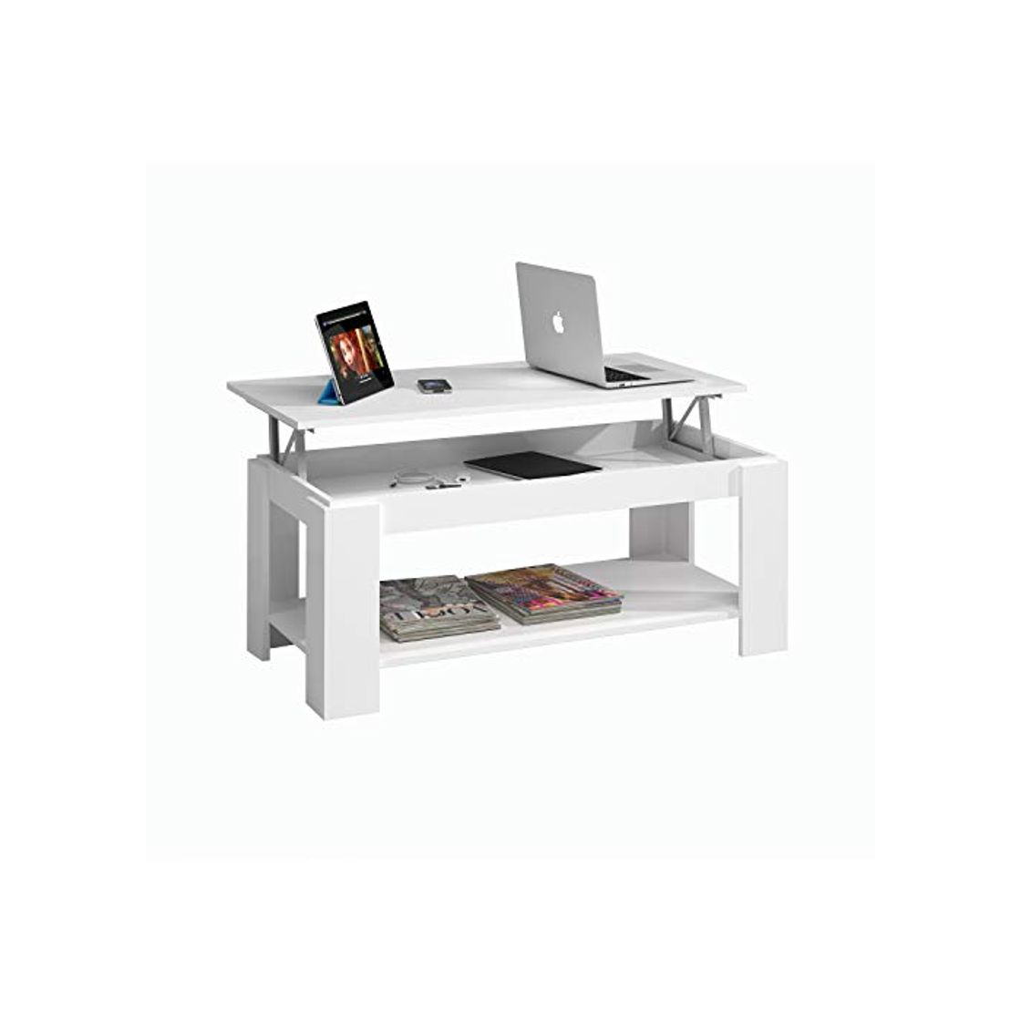 Social Habitdesign Mesa de Centro con revistero Incorporado