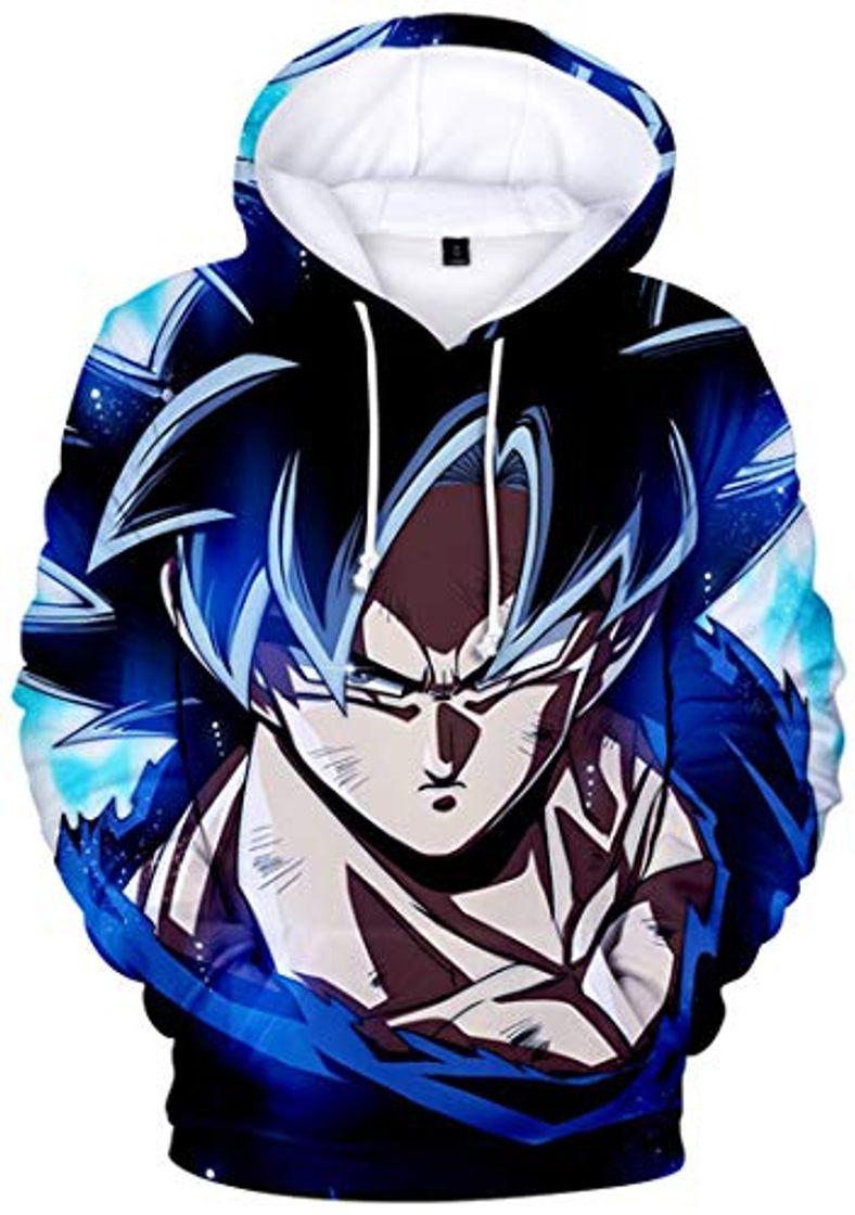 Fashion Silver Basic Sudadera con Capucha de Manga Larga Estampada en 3D Dragon