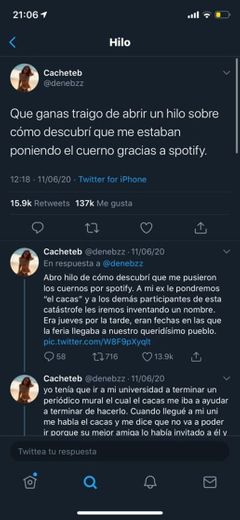 Descubrí que me estaban poniendo el cuerno gracias a Spotify