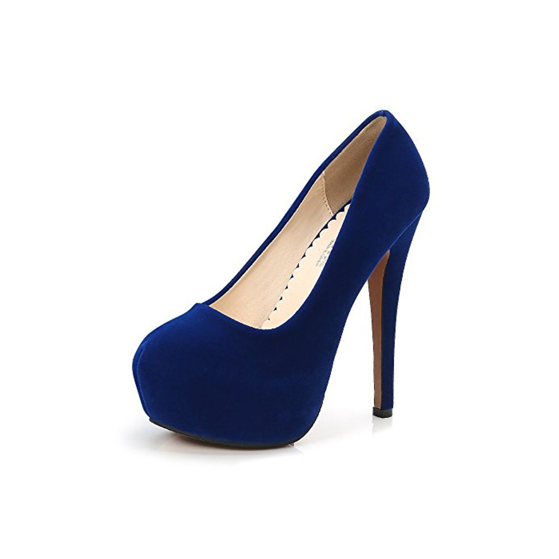 Social OCHENTA - Zapatos de tacón alto de punta redonda con plataforma oculta