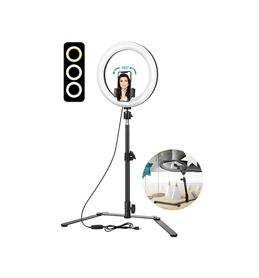 Social ELEGIANT Anillo de luz Trípode LED 10", Aro Soporte de Luz de