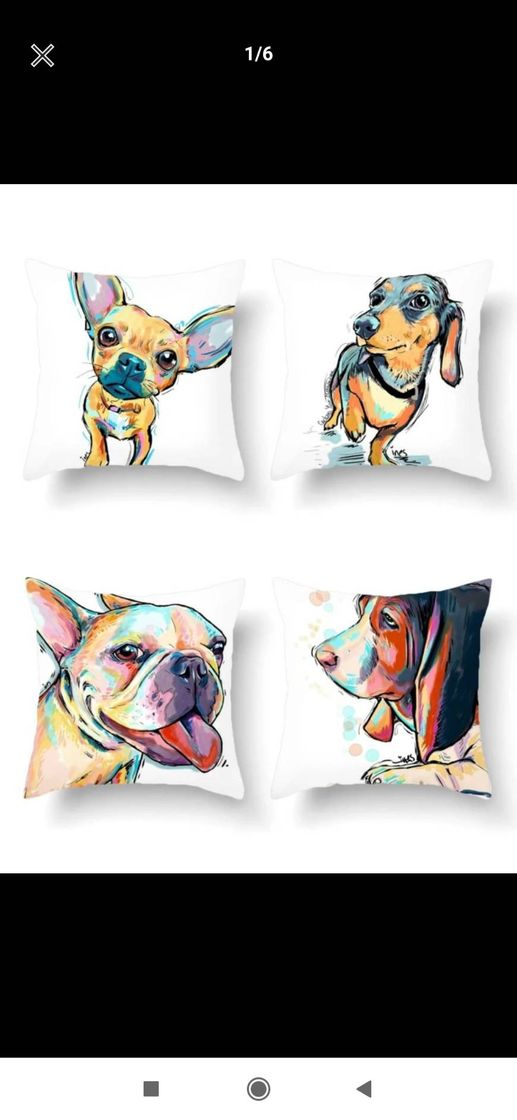 Fashion Funda para almohada de perrito 🐶