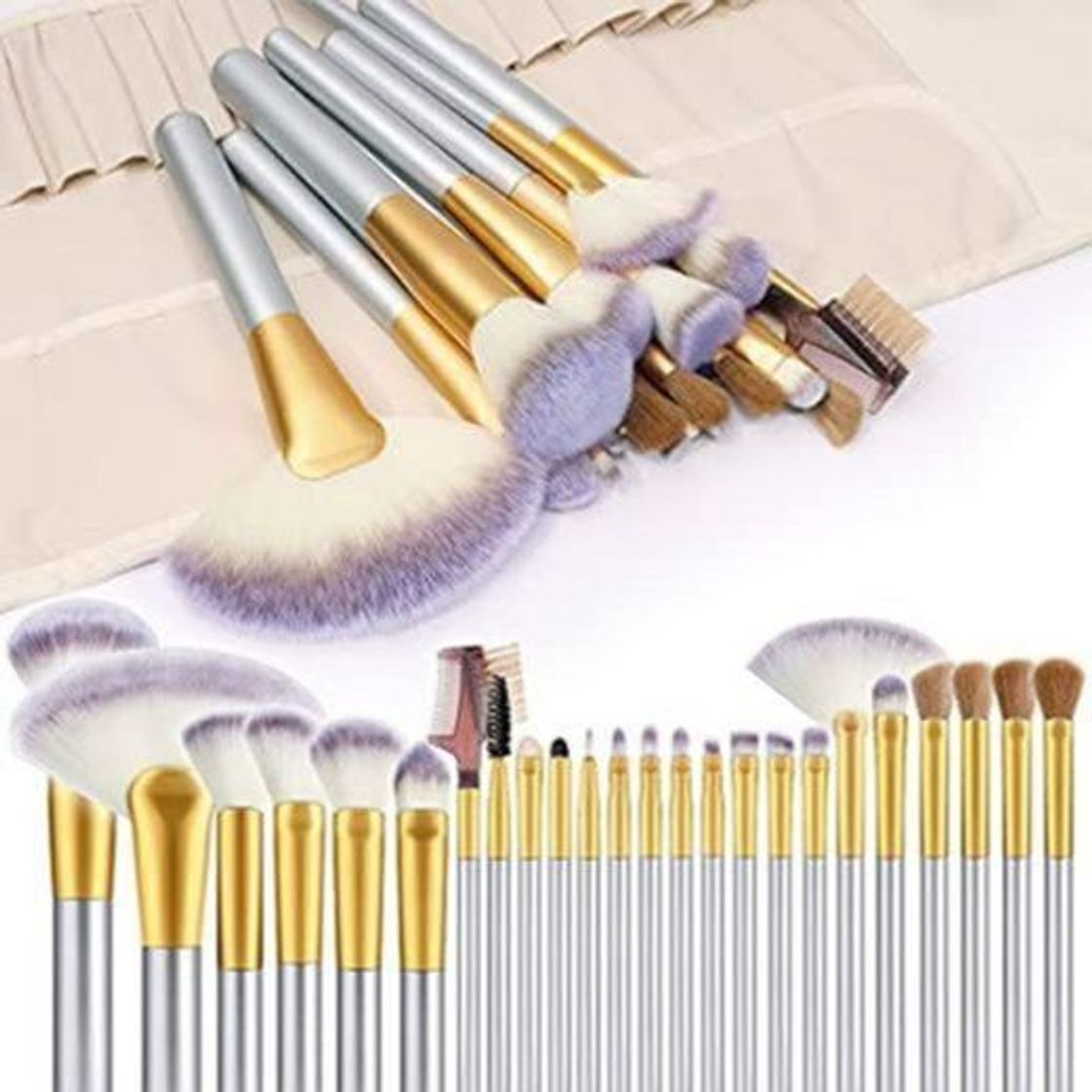Social VANDER - Juego de 24 brochas de maquillaje