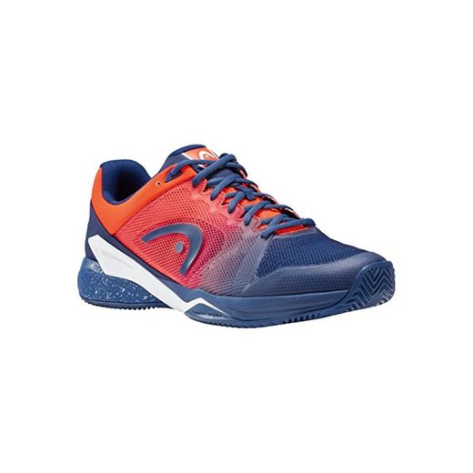 SCARPA UOMO HEAD TENNIS PERFORMANCE FOOTWEAR 273018 075 BLUE FAME ORANGE Size